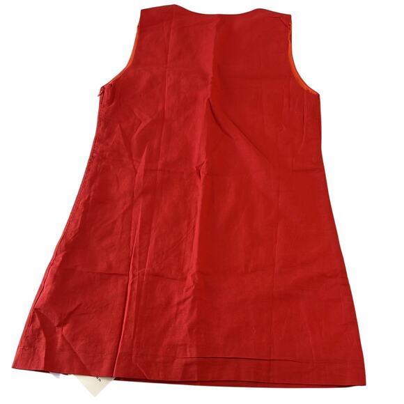 NWT REVOLVE & COTTON LINEN lovers COMMENSE red shift mini dress L - Picture 11 of 13